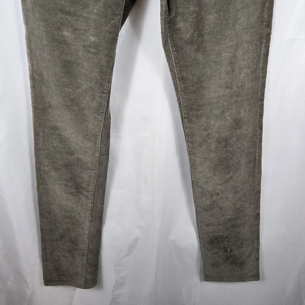 Banana Republic Olive Green Taupe Skinny Stretch Corduroy Pants Mens Size 28